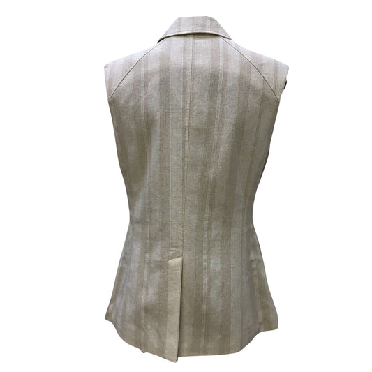 NWT Love Token Cheryl Khaki Cream Vest M