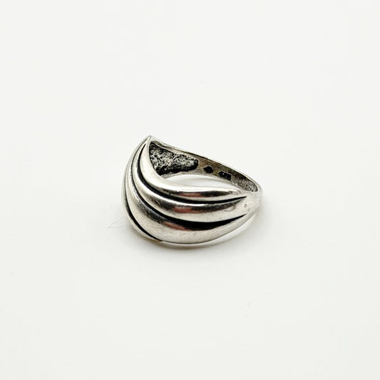 KABANA Sterling Silver Wave Design Ring Size 7.5