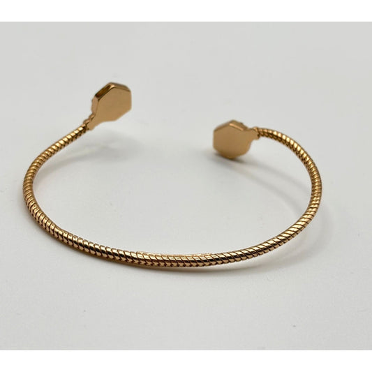 Kendra Scott Gold-Tone Open Cuff Bracelet With Hexagonal Crystal Accents