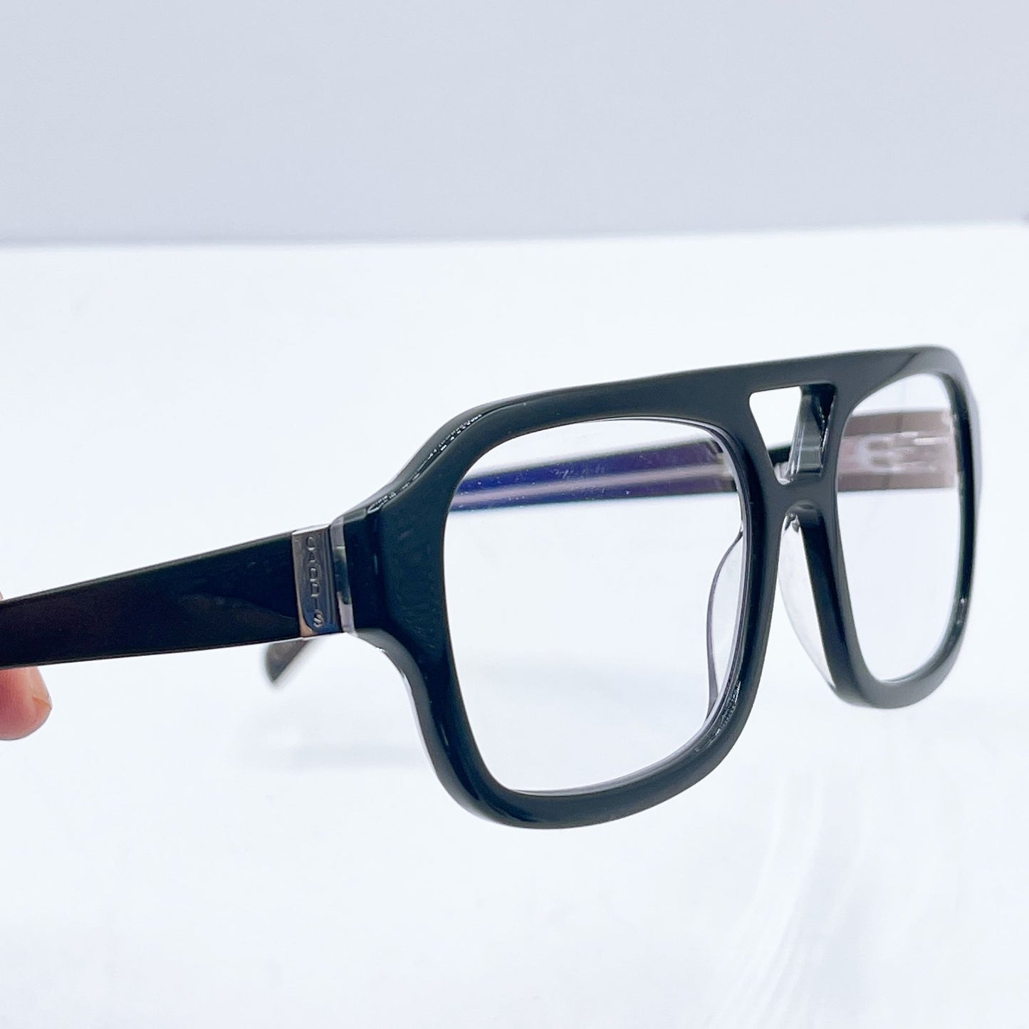 Caddis Neta Reading Glasses 1.50 Black Frame Rectangle Shape With Original Box