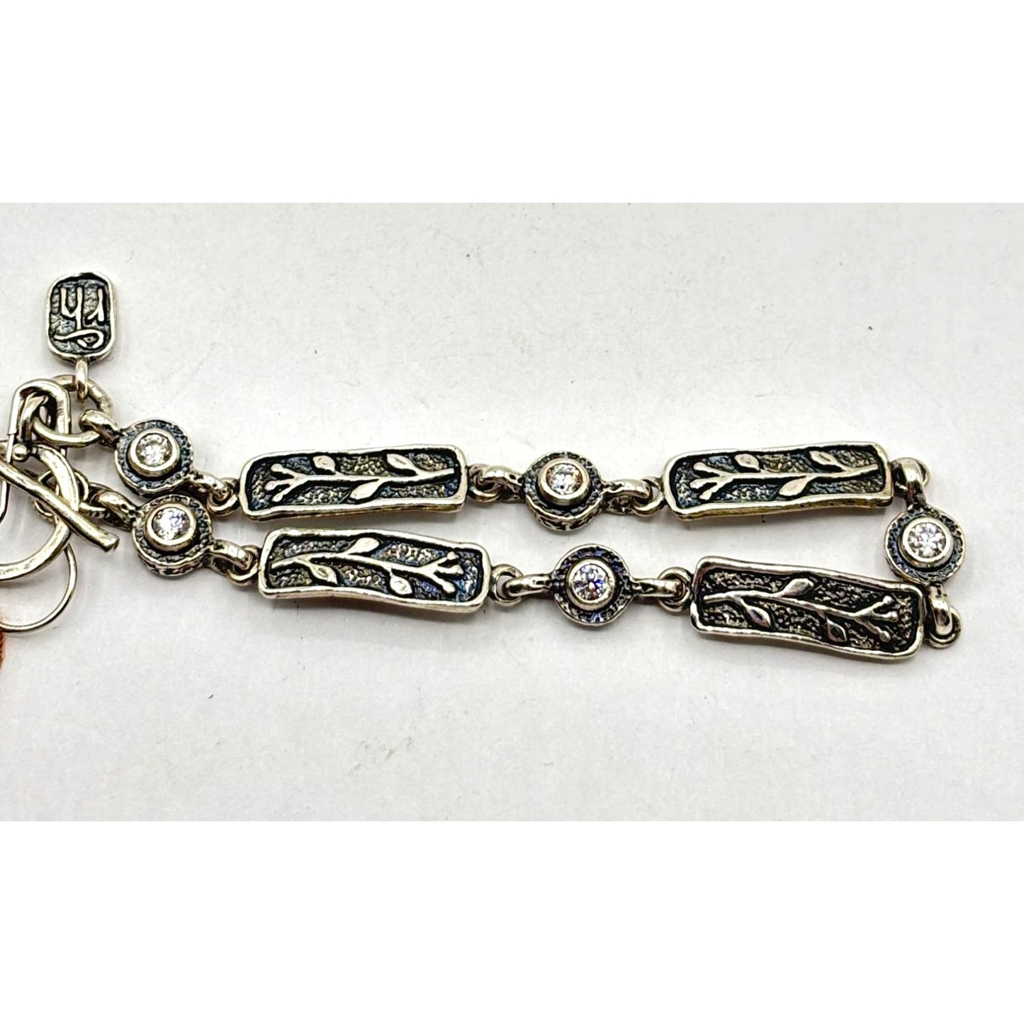NWT Box Rockhill 925 Sterling Silver & Crystal Bracelet