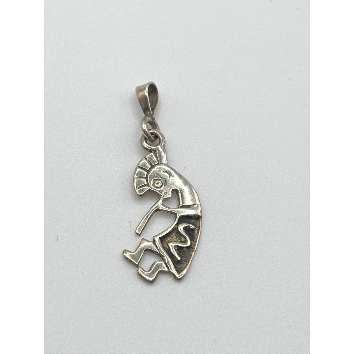 Sterling Silver Kokopelli Pendant Charm 925
