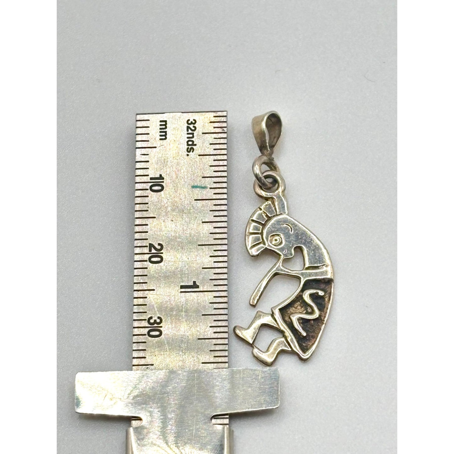 Sterling Silver Kokopelli Pendant Charm 925