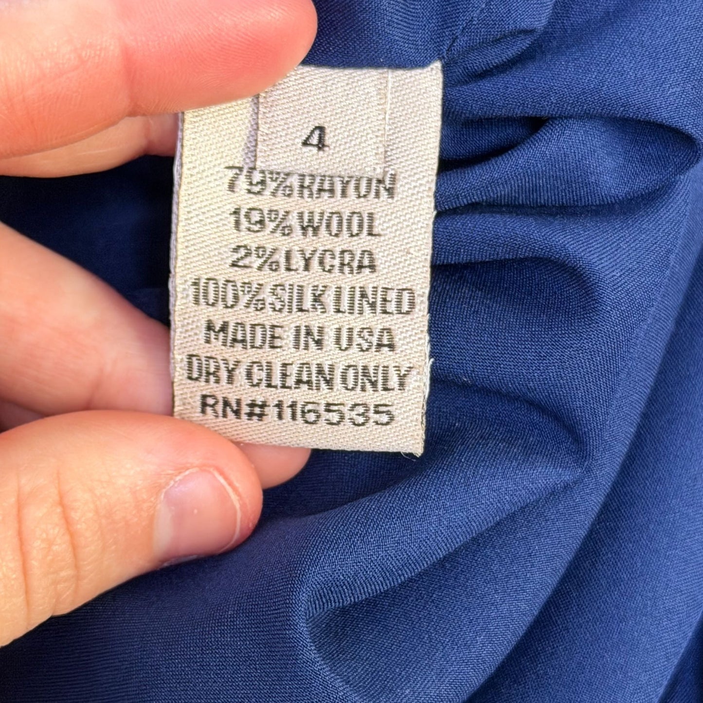 Lela Rose Navy Sheath Dress Size 4