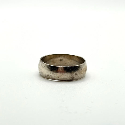 925 Sterling Silver Plain Band Ring Size 13