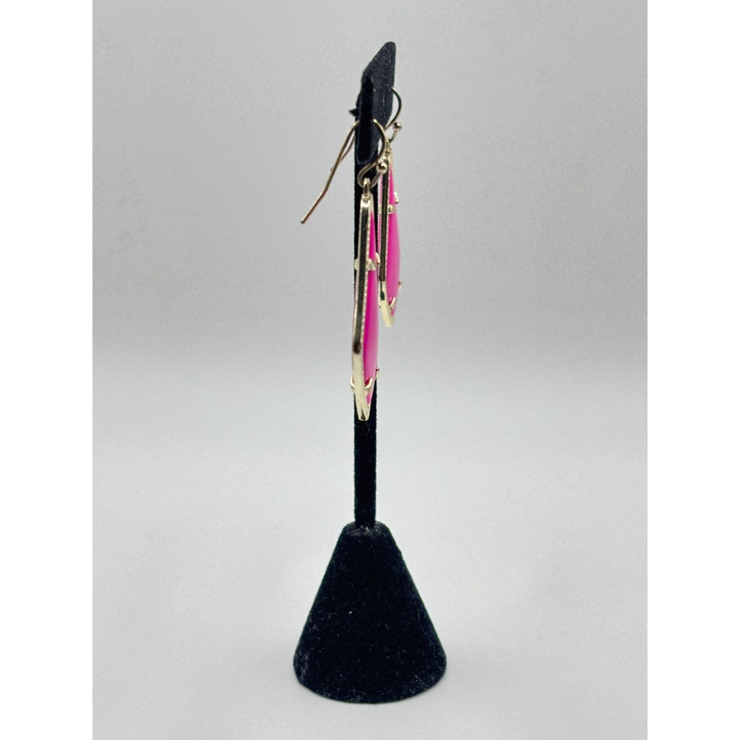 Kendra Scott Elle Drop Earrings Pink Gold-Plated Metal Lightweight & Chic Statement