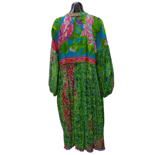 Antica Sartoria By Giacomo Cinque Dress Embellished Green Multi OS