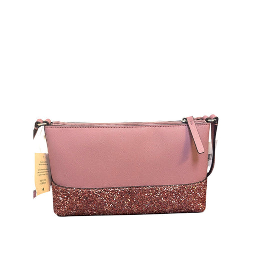 NWT Kate Spade New York Peony Pink Crossbody Bag With Glitter Accents
