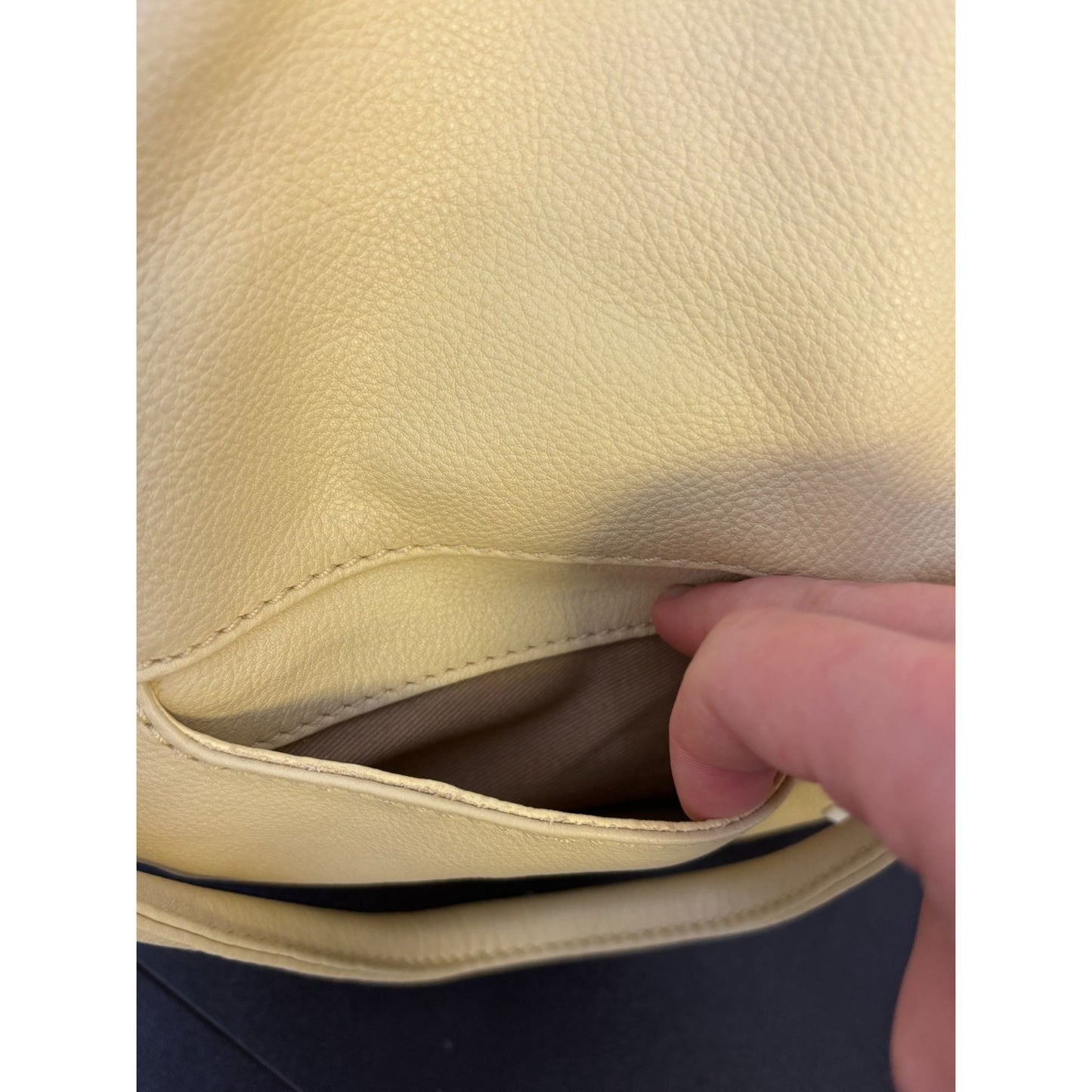 Hobo Tote Bag Soft Butter Color Leather L