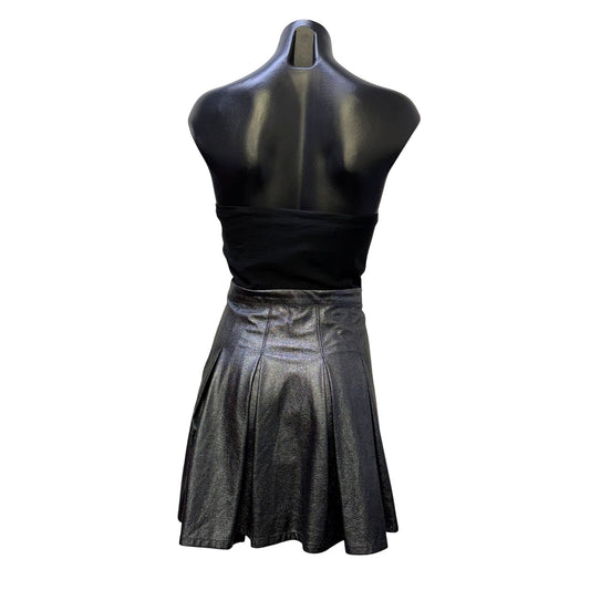 NWT BCBGeneration Strapless Black & Metallic Gray Dress 4