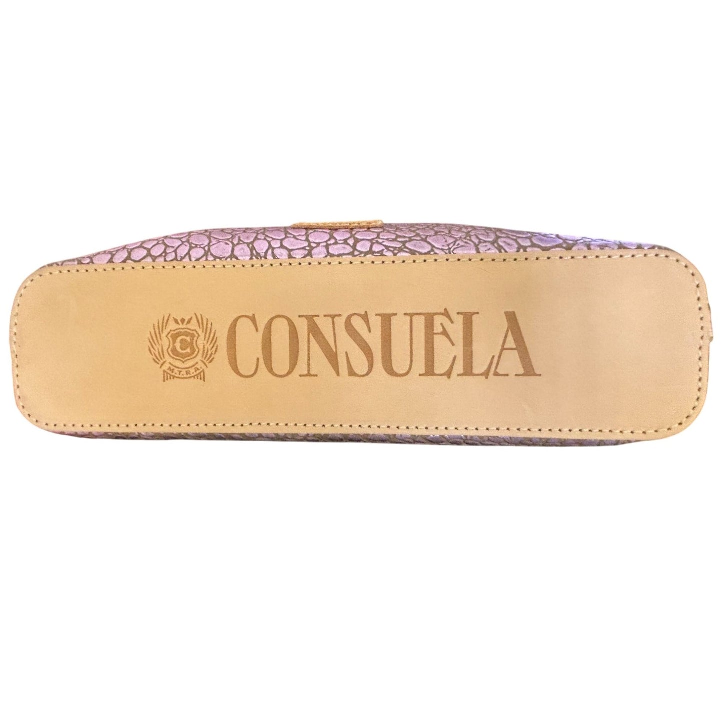 Consuela Lilac Crossbody Bag With Textured Leather