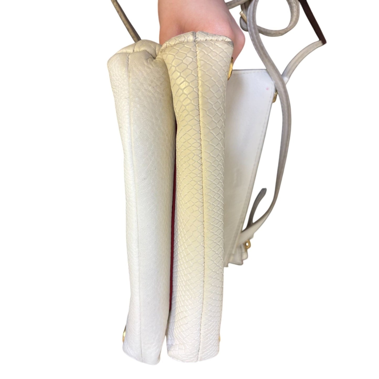 Hammitt Los Angeles Ivory Leather Crossbody Bag
