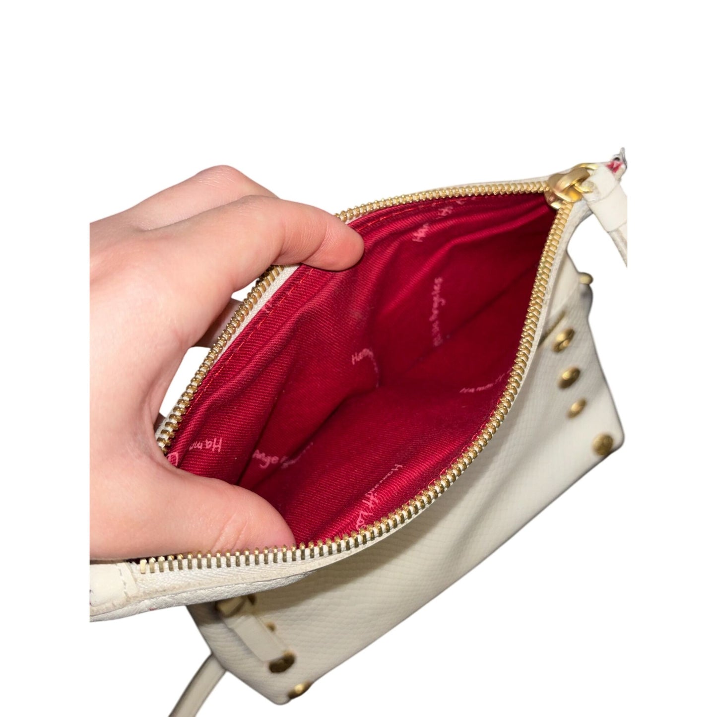 Hammitt Los Angeles Ivory Leather Crossbody Bag