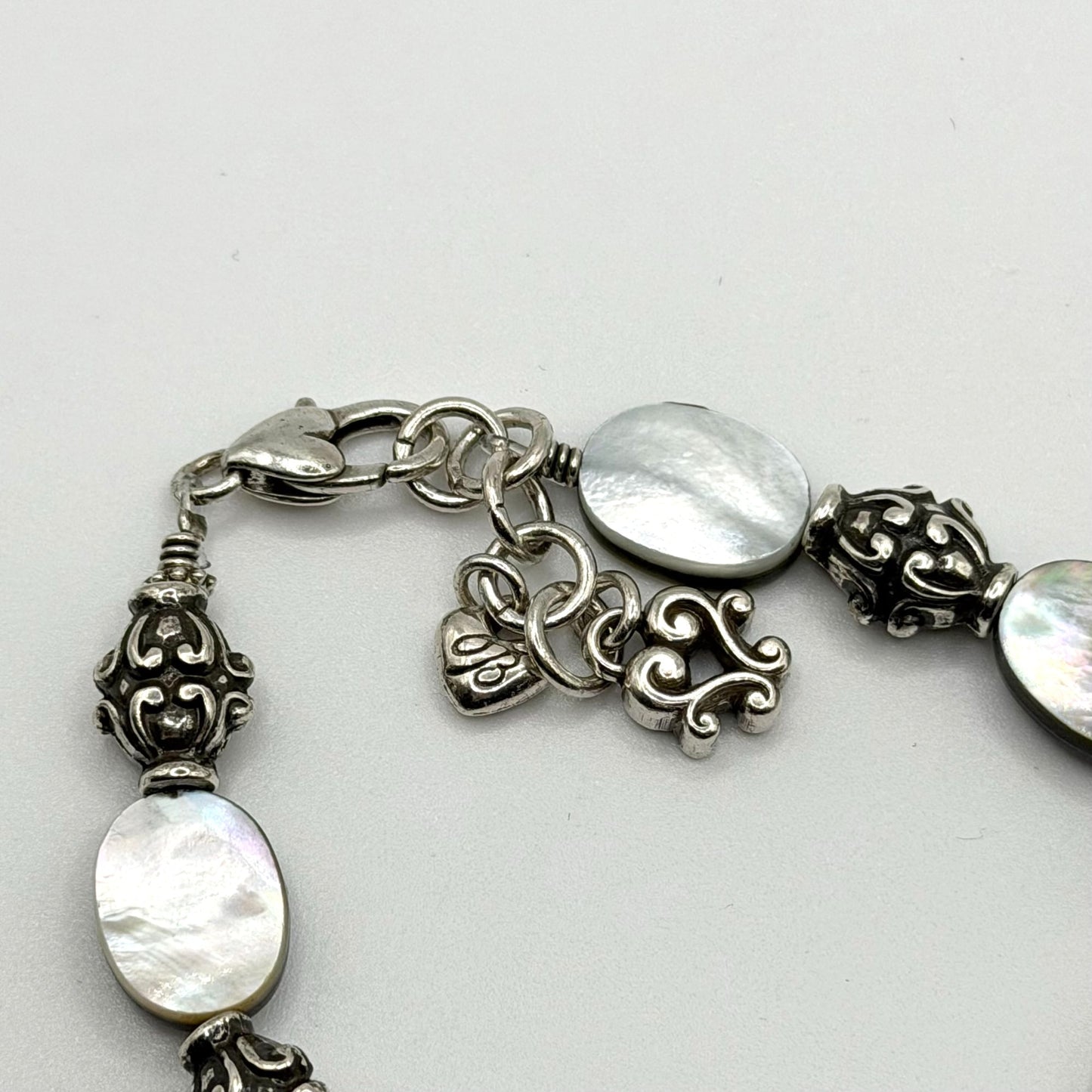 Brighton Bermuda Bead Mother-Of-Pearl Bracelet With Silver Accent