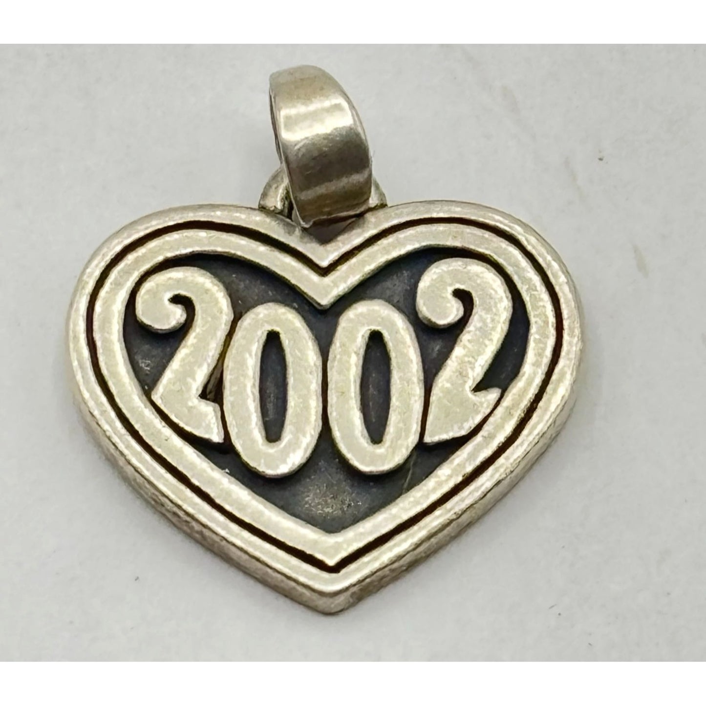 James Avery 925 Sterling Silver 2002 Heart Charm