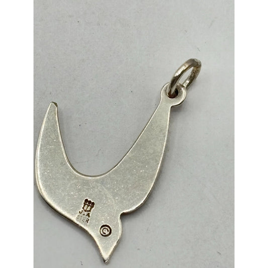 James Avery Sterling Silver 925 Abstract Bird Soaring Descending Dove Charm