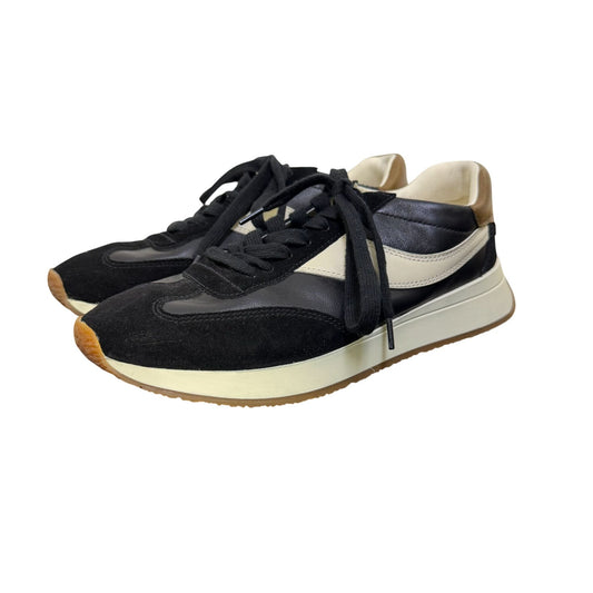 Vince Black & Beige Low Top Sneakers Size 7.5