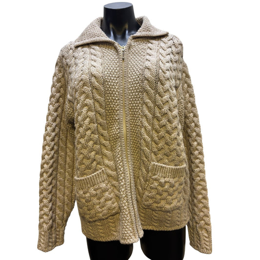 Blarney Wool Sweater Wheat M