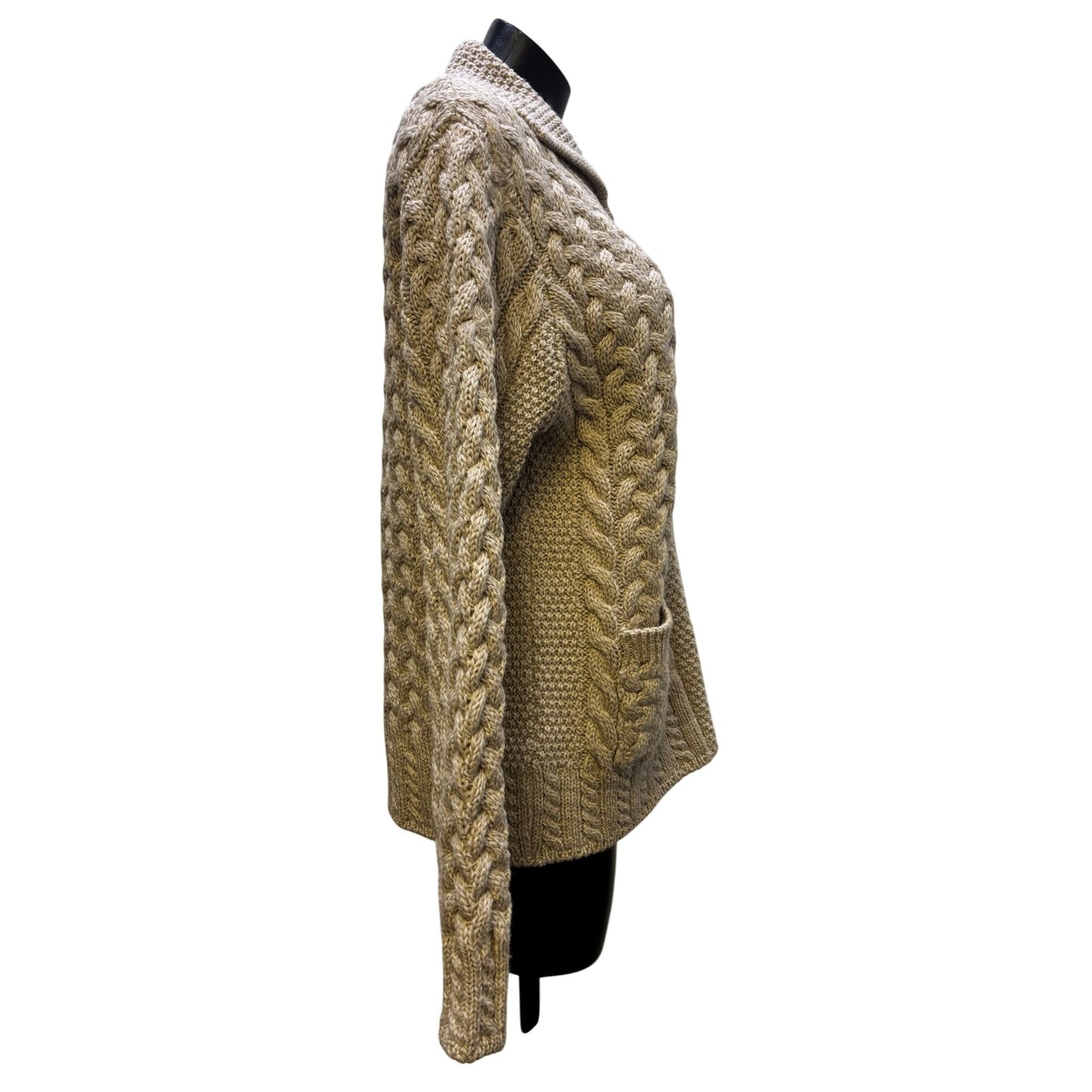 Blarney Wool Sweater Wheat M