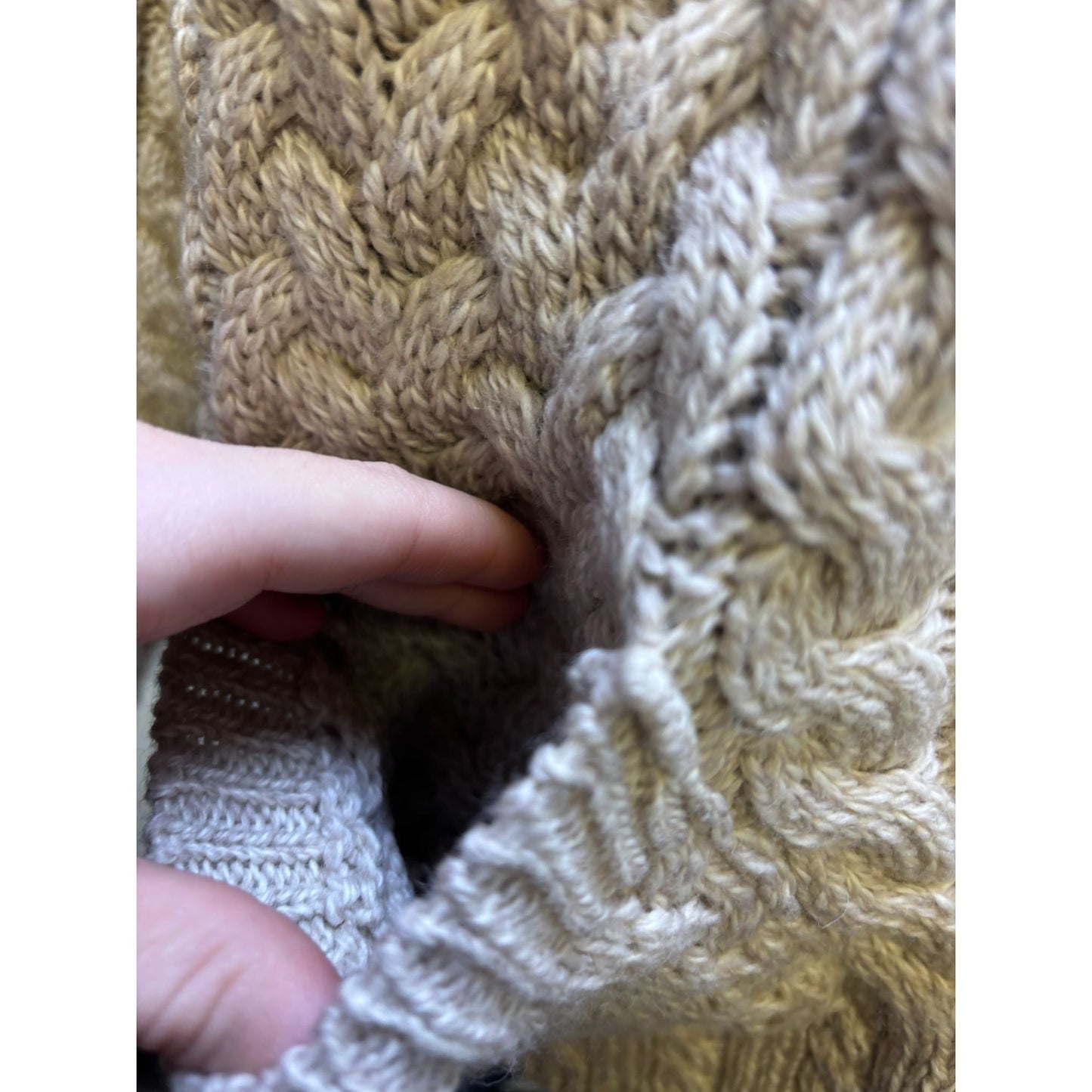 Blarney Wool Sweater Wheat M