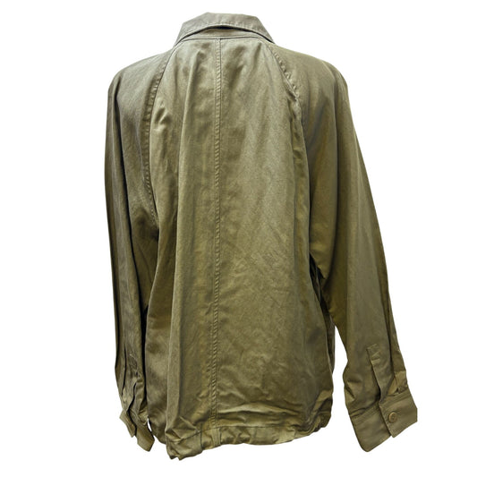 NWT Eileen Fisher Green Linen Blend Jacket Size L