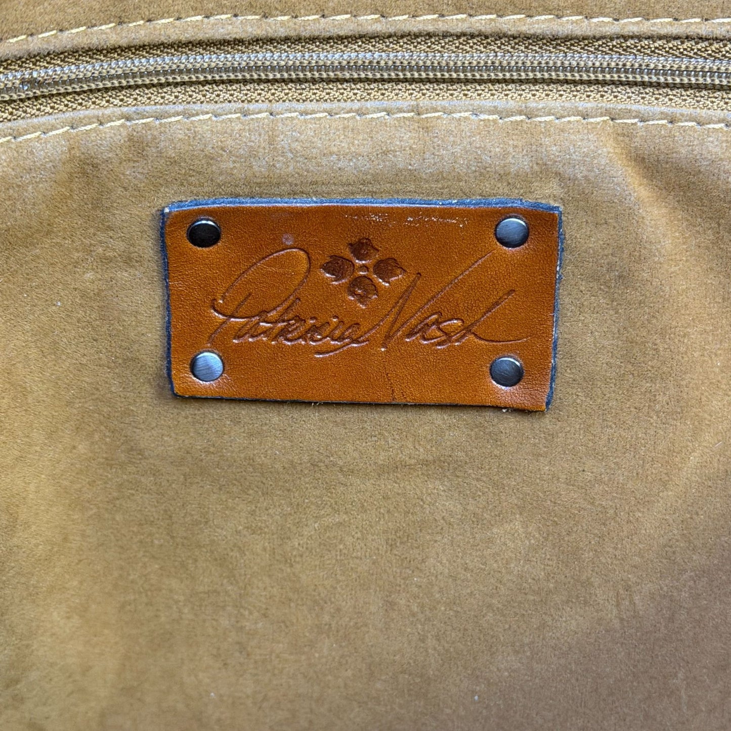 Patricia Nash Black Tote Bag With Double Shoulder Straps