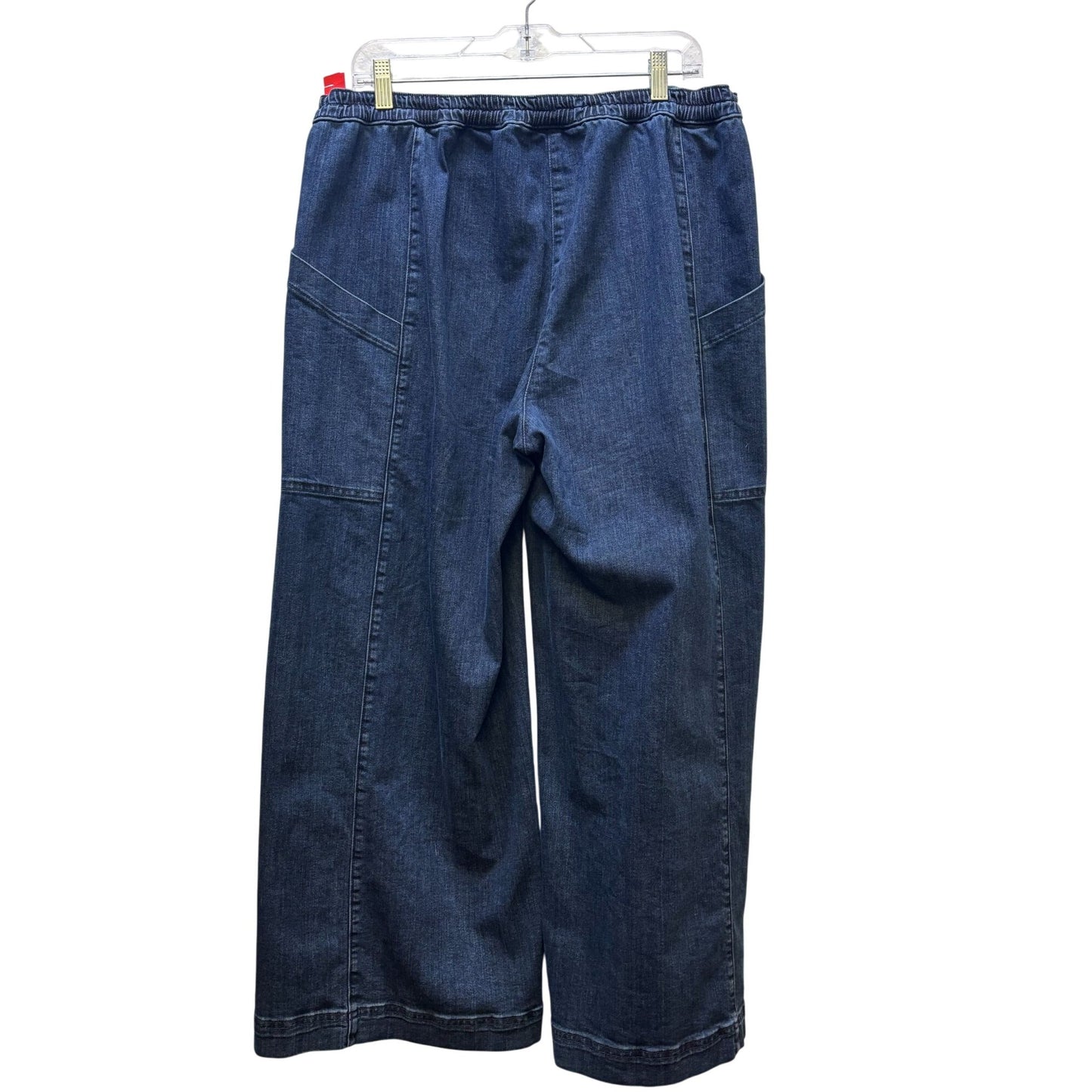 Lisa Bayne Wide Leg Denim Blue Jeans Size L