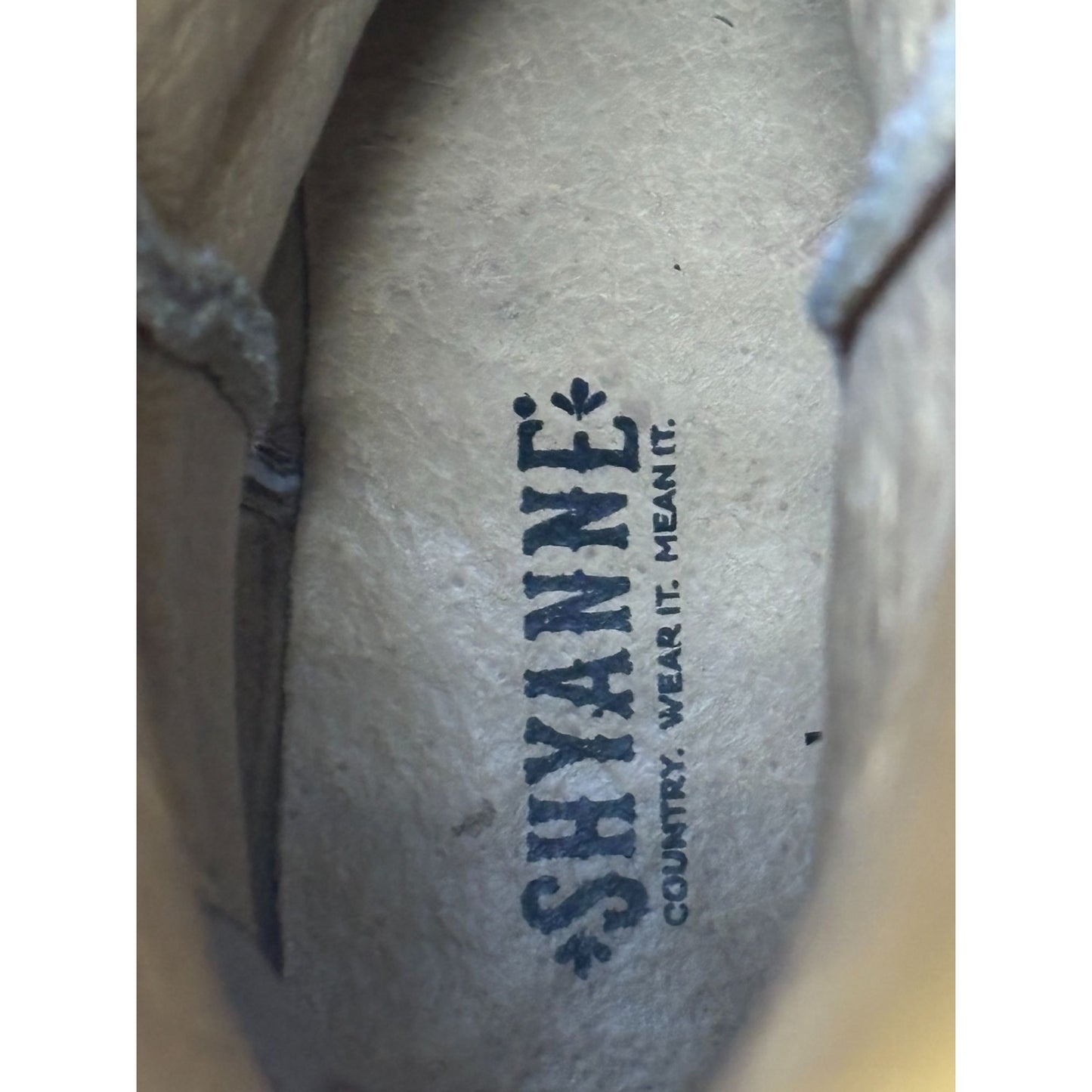 Shyanne Western Cowboy Boots Leather Embroidered Beige 7