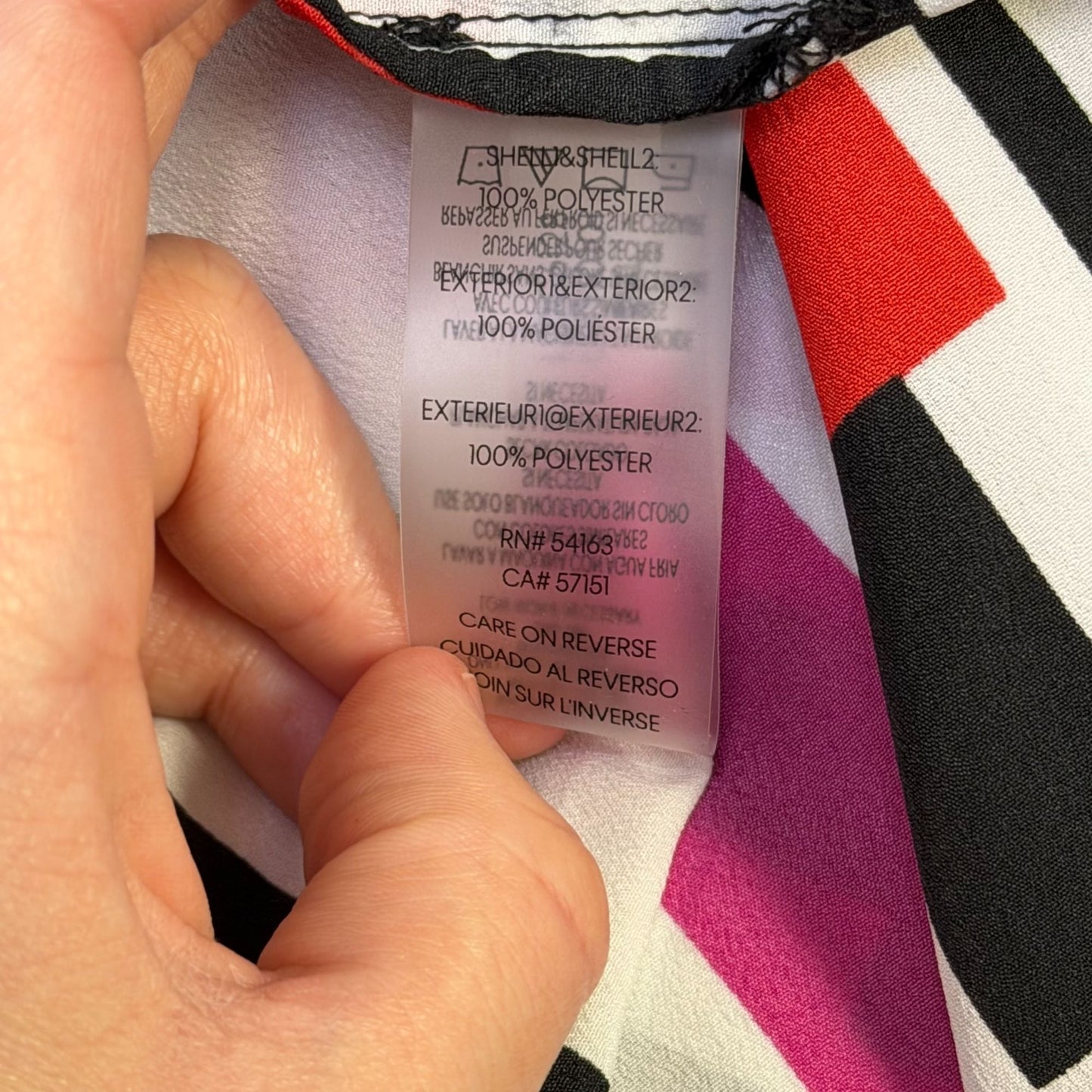 Karl Lagerfeld Paris Open Graphic Duster Jacket Black Multi M