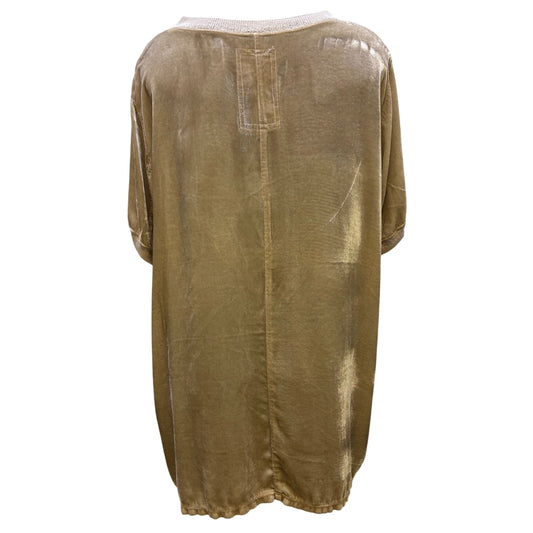 Johnny Was Velvet Blouse Sand Color M