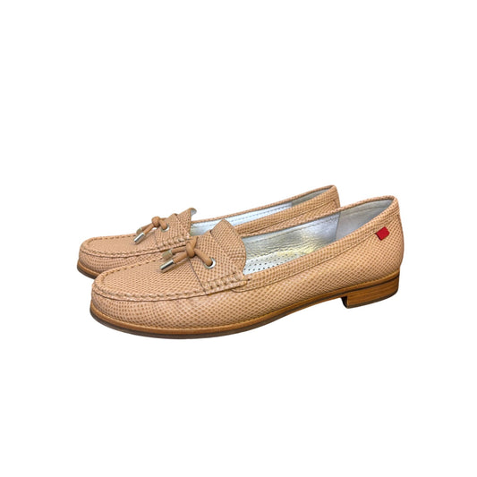 Marc Joseph New York Peach Textured Leather Loafers 10.5
