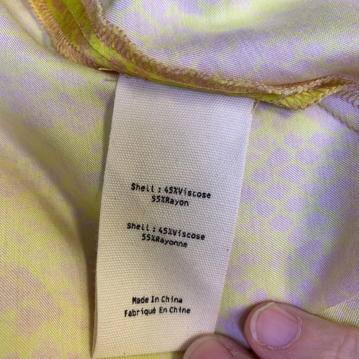 L'Agence Yellow & Pink Printed Maxi Skirt Size L