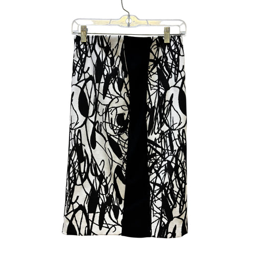 Joseph Ribkoff Black & White Abstract Print Pencil Skirt Size 6