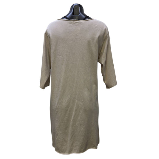 Luukaa Cream & Black Polka Dot Shirt Dress 3/4 Sleeves Size 8