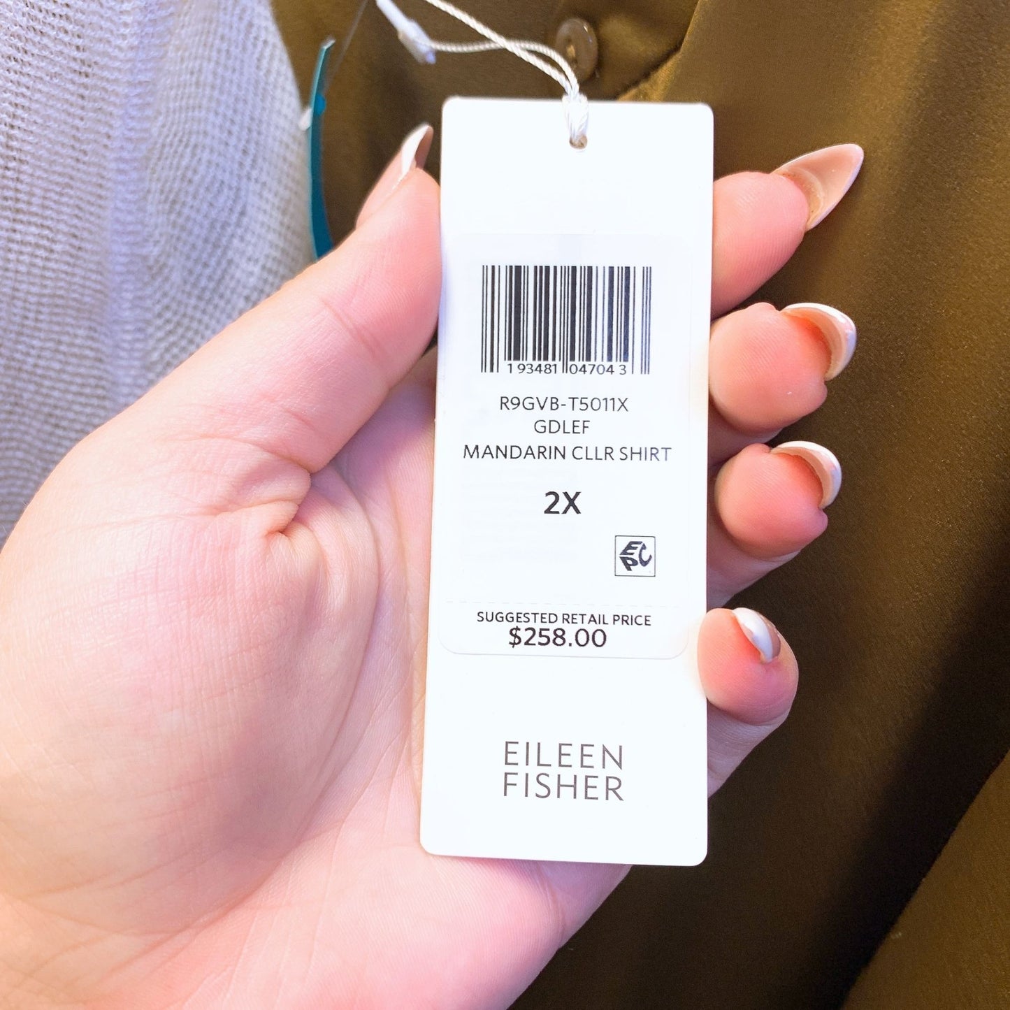 Eileen Fisher Mustard Long Sleeve Button-Down Shirt Dress - Size 2XL