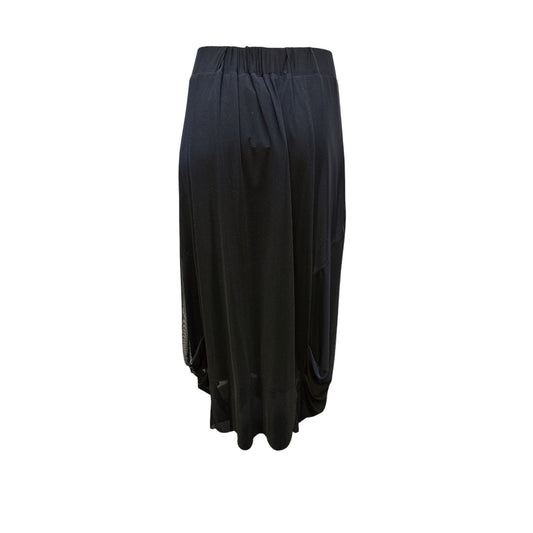 Alembika Black Sheer Maxi Skirt w/Layered Design