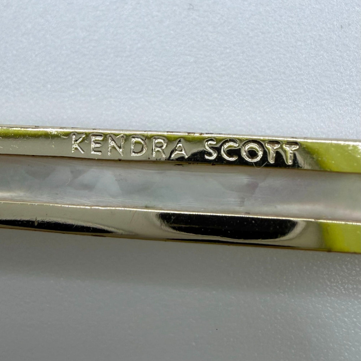 Kendra Scott Gold-Tone Dangle Earrings With Mother-Of-Pearl