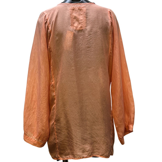 Pete & Greta Silk Blouse Peach S