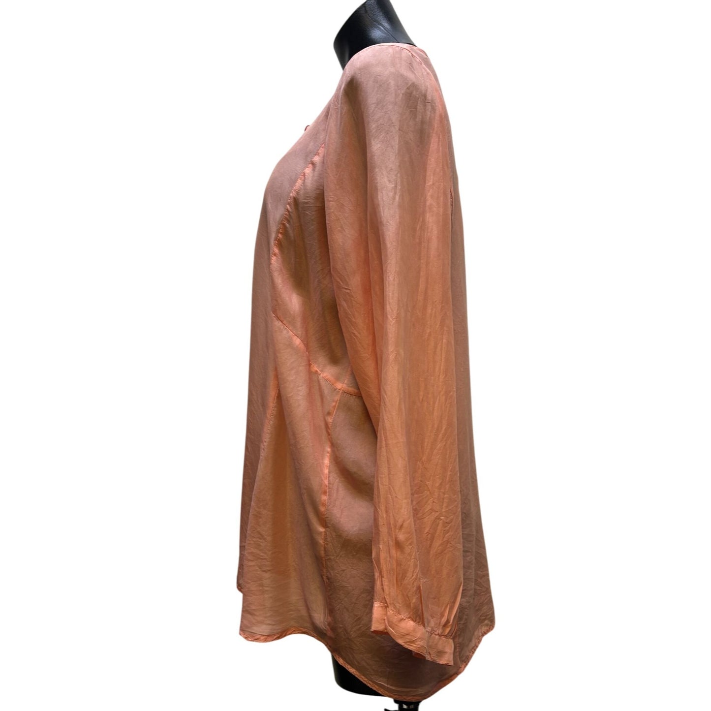 Pete & Greta Silk Blouse Peach S