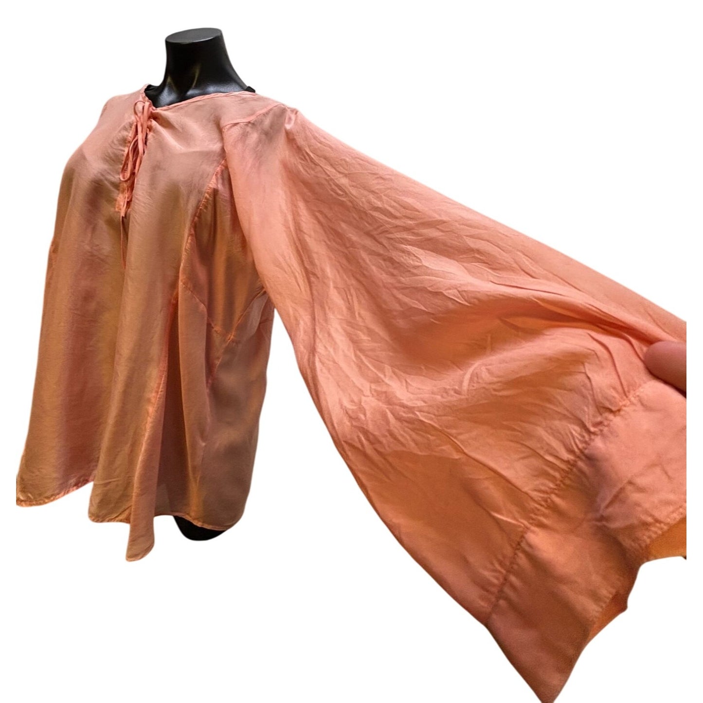 Pete & Greta Silk Blouse Peach S