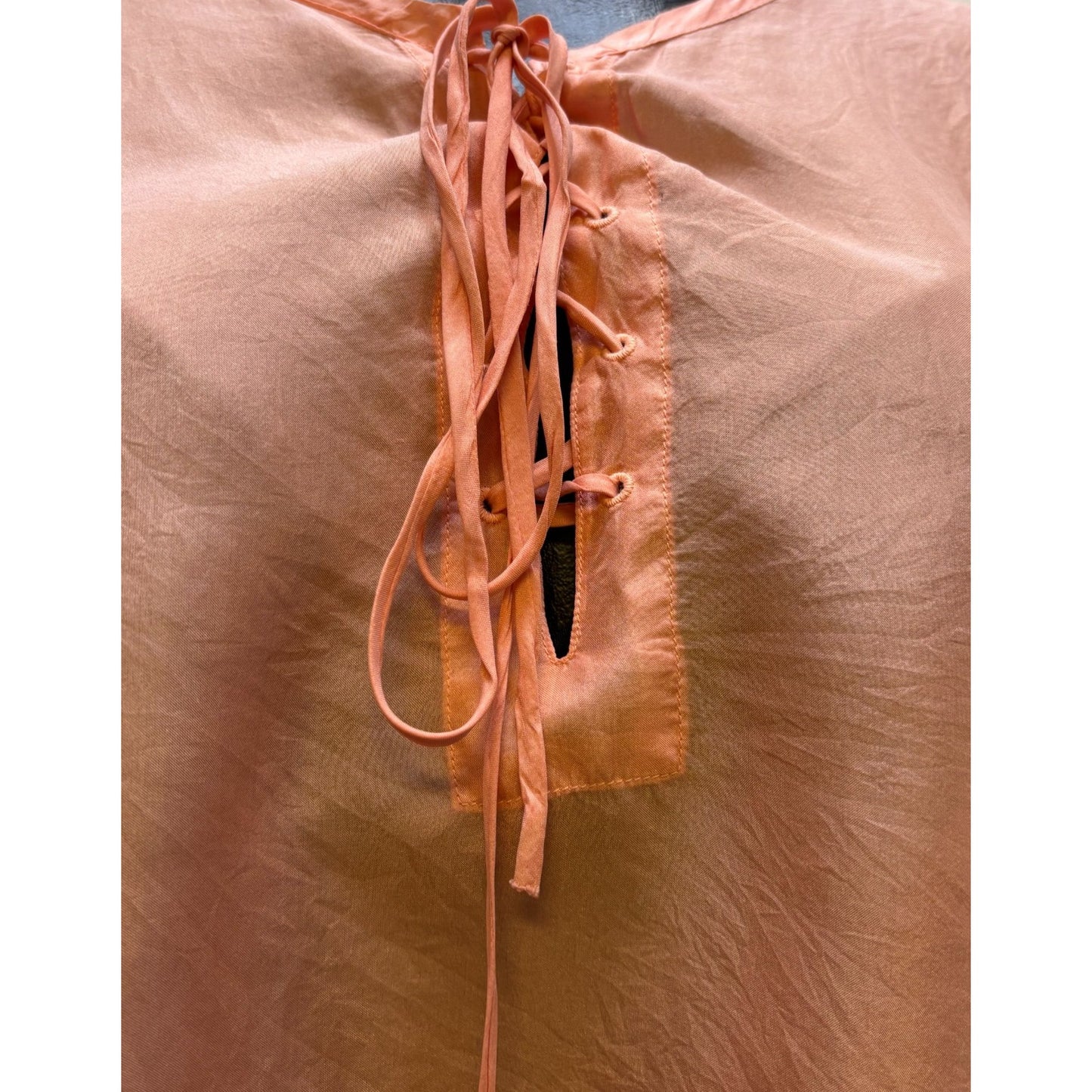 Pete & Greta Silk Blouse Peach S