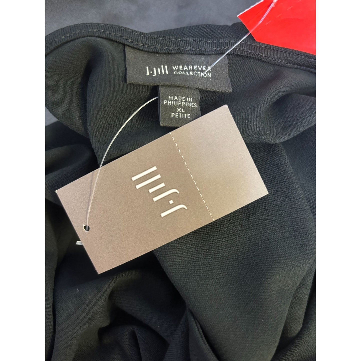 J.Jill Wearever Collection Black Sleeveless Tie-Front Dress XL Petite