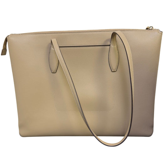 Kate Spade Tan All Day Large Zip Top Tote Bag With Sleek Design