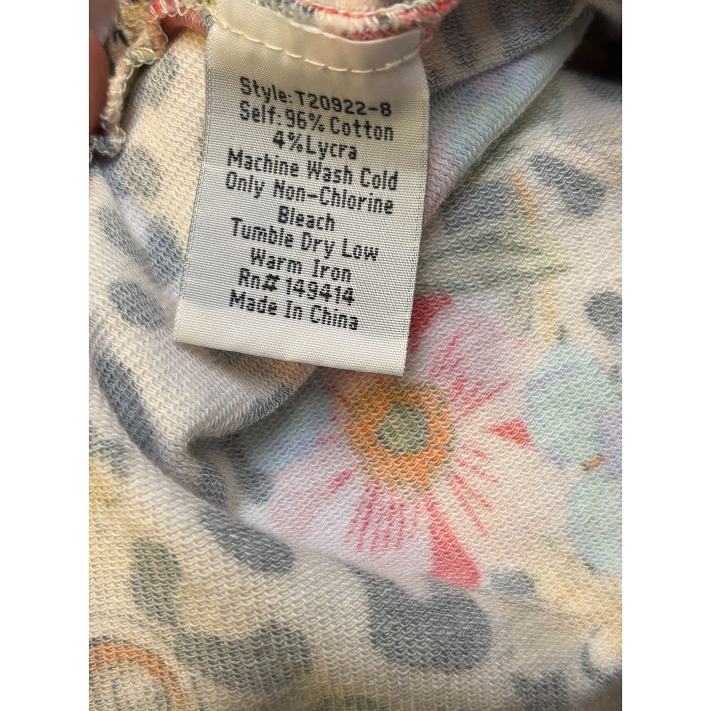 Johnny Was Floral & Leopard Print Pullover Blouse M