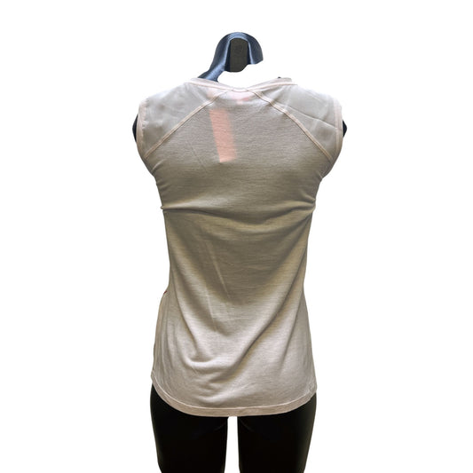 Ted Baker Floral Sleeveless V-Neck Blouse w/Sheer Back Panel Size 1/M