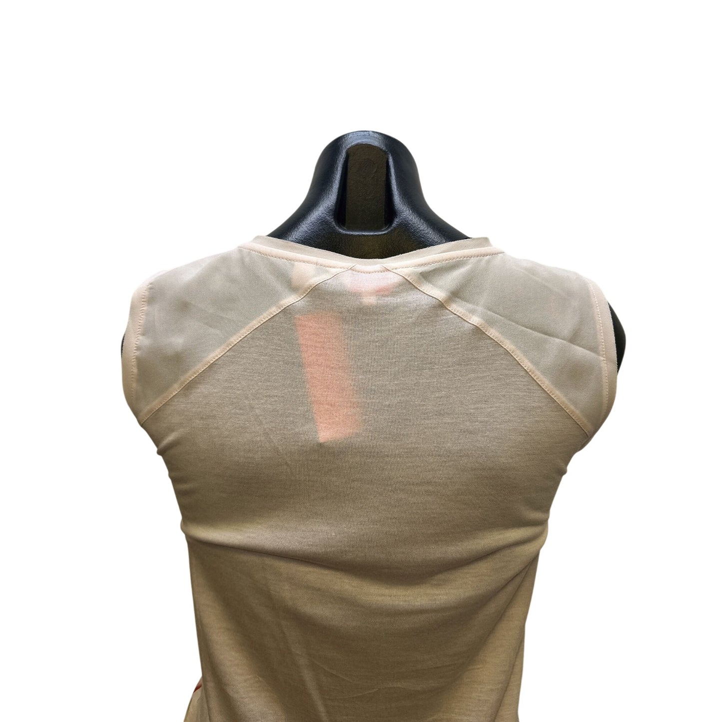 Ted Baker Floral Sleeveless V-Neck Blouse w/Sheer Back Panel Size 1/M