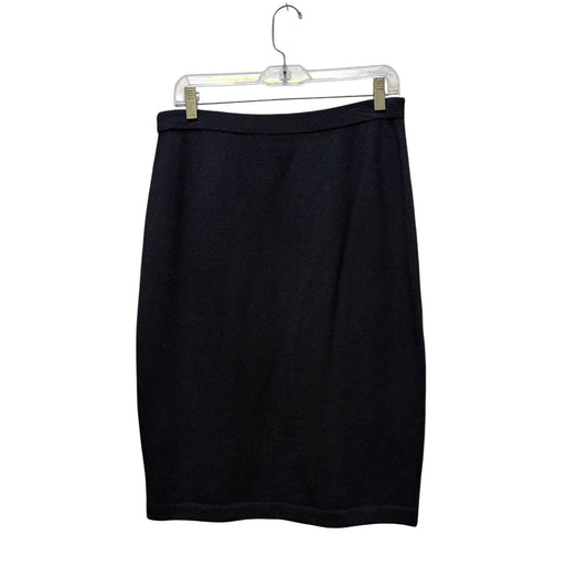 St John Basics Black Knit Pencil Skirt Size 8