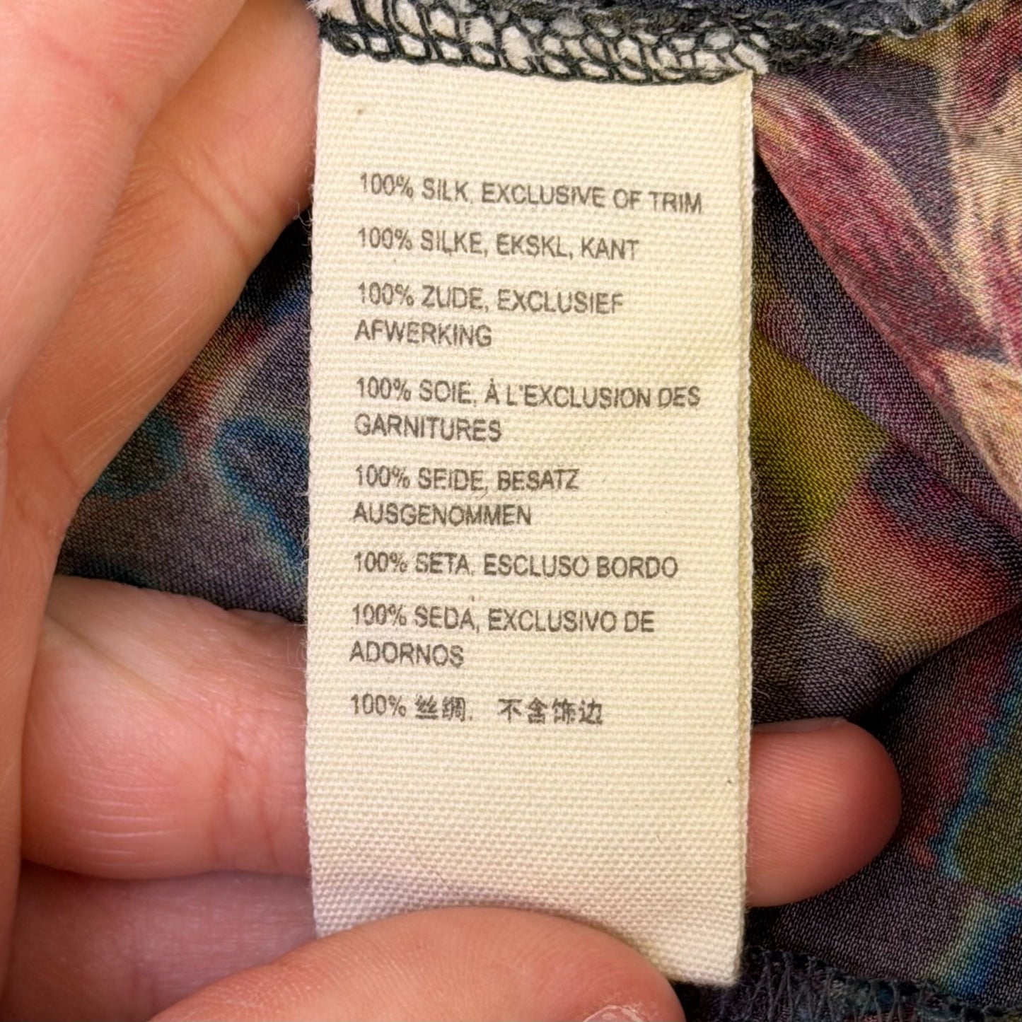 Johnny Was Floral Print Tunic Blouse Multicolor XL