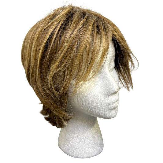Rene Of Paris Short Bob Wig In Red/Blonde Highlights
