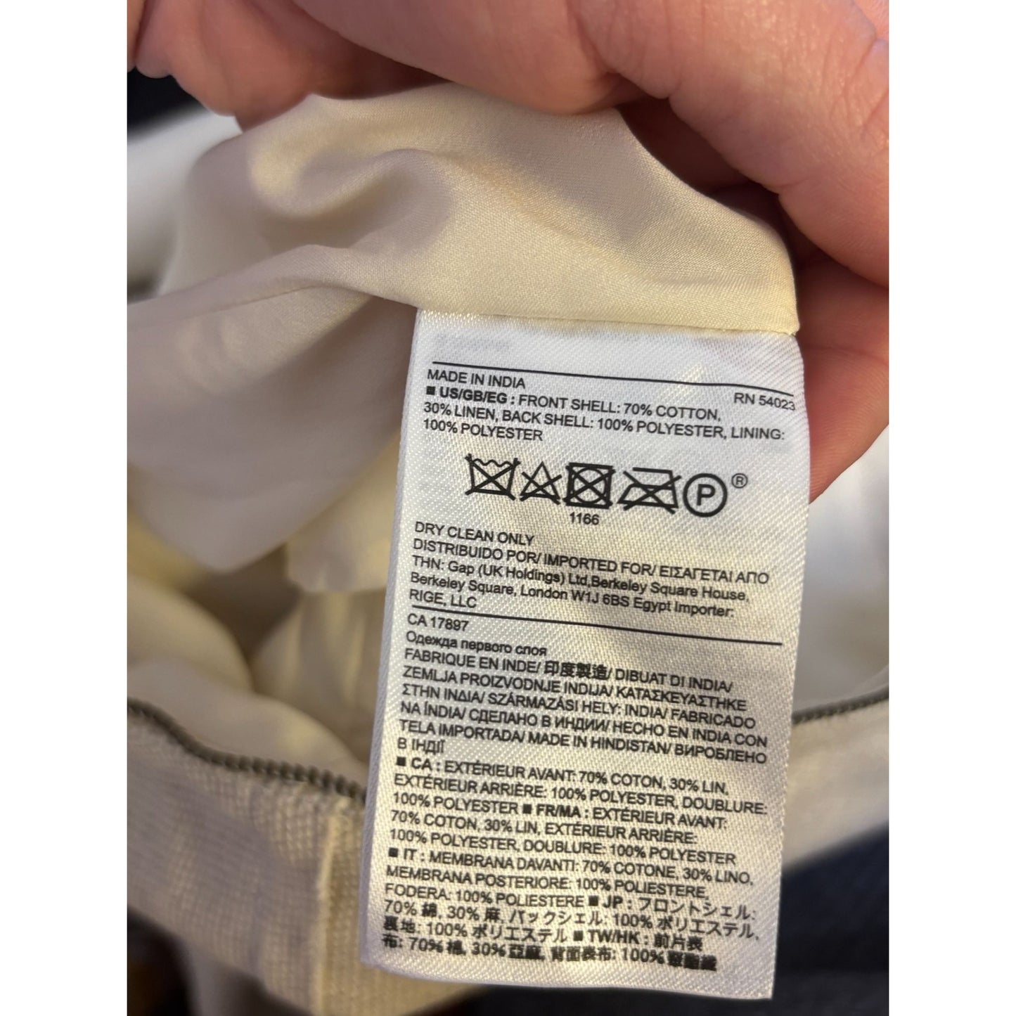 Banana Republic Beige Linen Dress 12/L